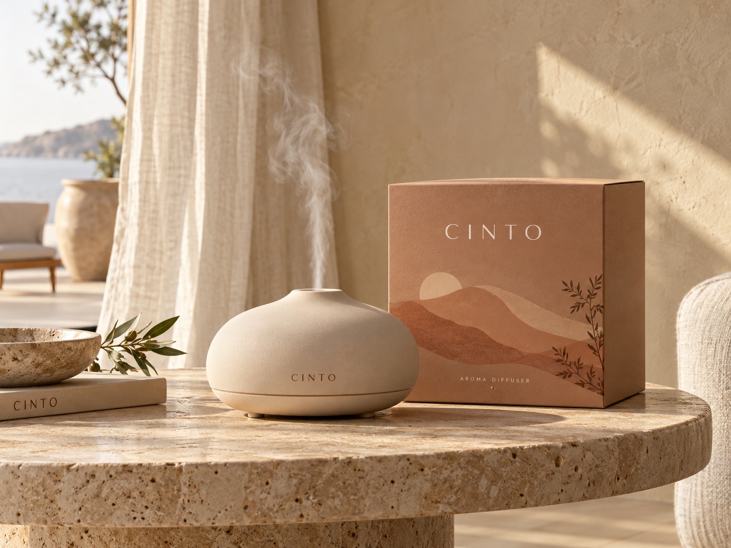 CINTO 陶瓷香薰機與完整包裝